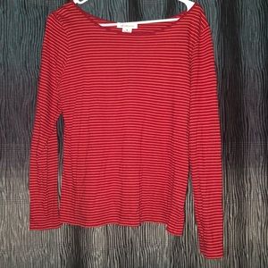 Red Striped Sweatshirt